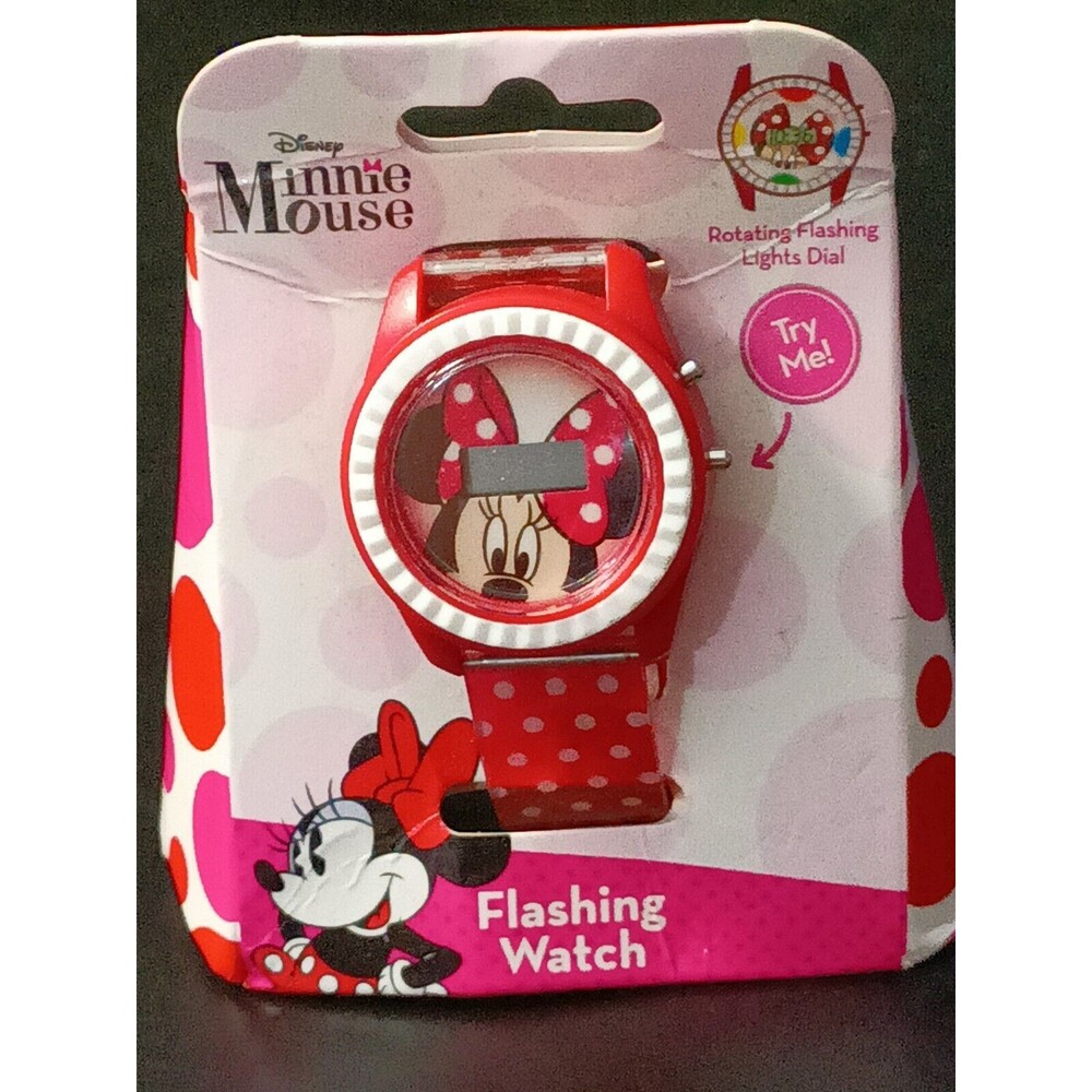 Disney Minnie Mouse Flashing Watch New
